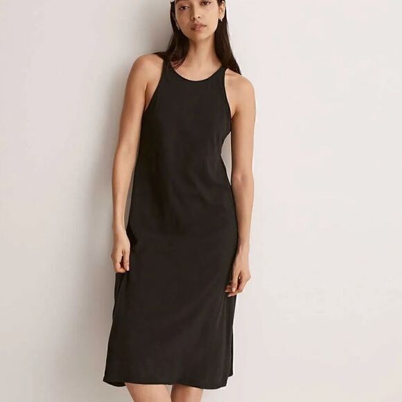NWT Madewell Soft-fade Cotton Tank Dress Cover Up S Pull Over Crew Flowy Beachy - Picture 5 of 11